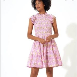 Oliphant Smocked Flirty Short Dress